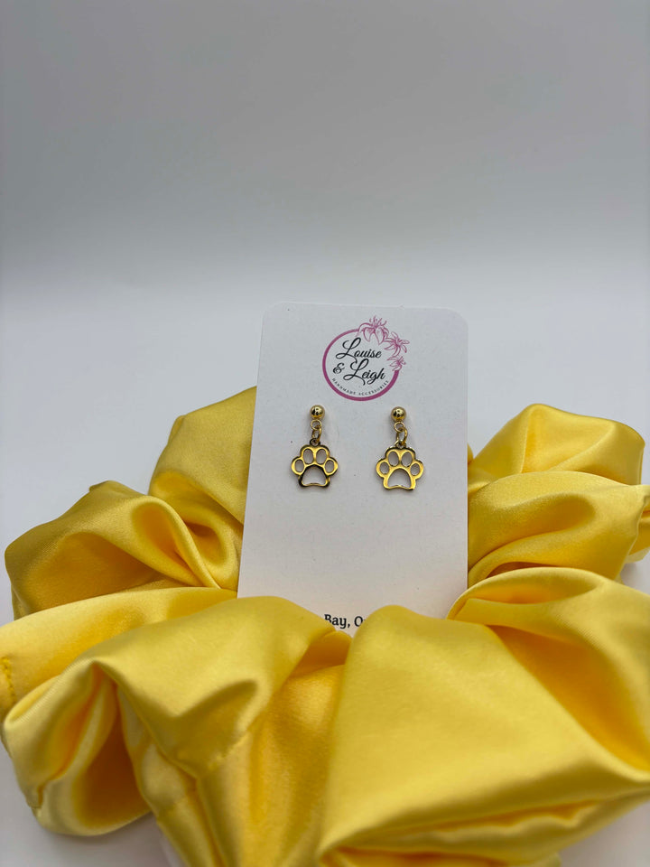 Gold Paws - Charm Earrings
