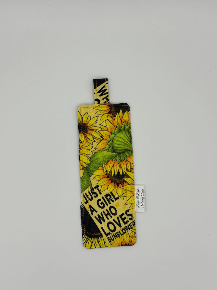Loves Sunflowers - Fabric Bookmark