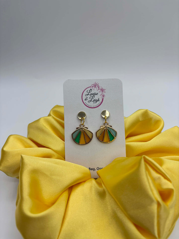 Rainbow Shells - Charm Earrings