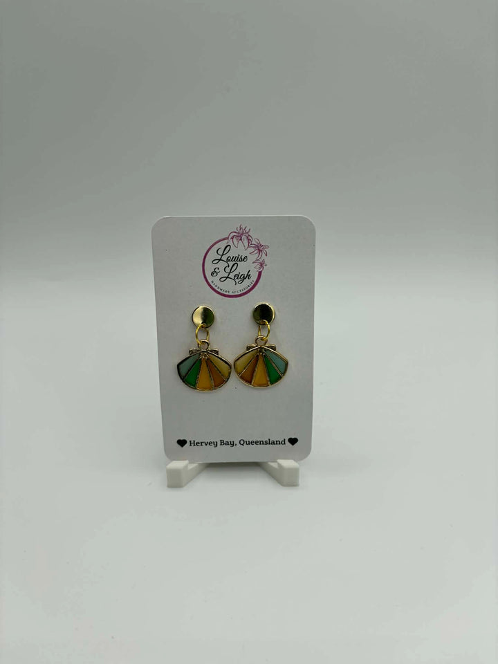 Rainbow Shells - Charm Earrings
