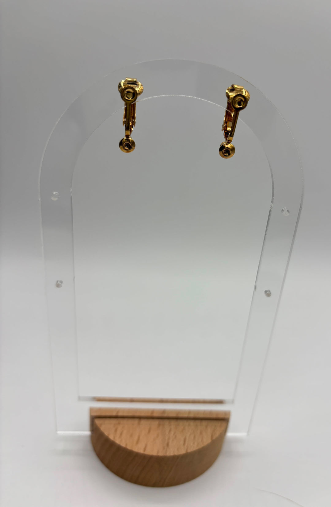 Clip on Earring Attachment - Gold Pair