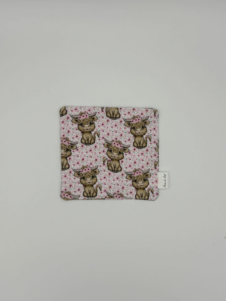 Clover Pink - Corner Fabric Bookmark