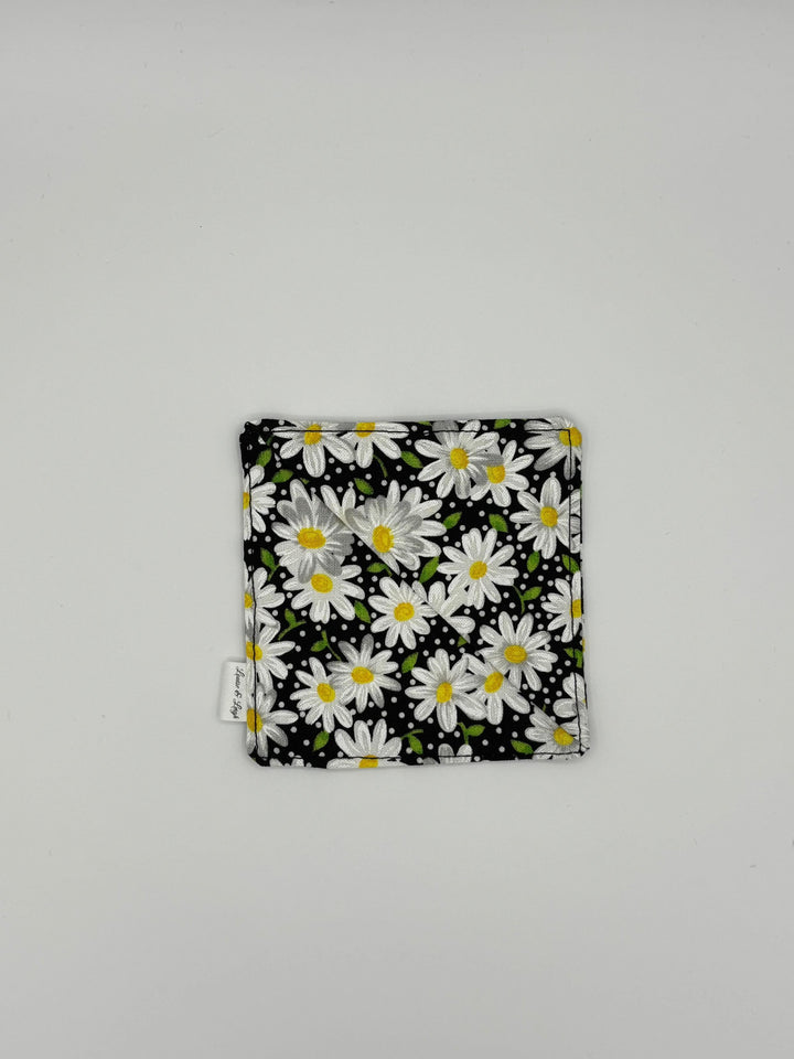 Midnight Daisy - Corner Fabric Bookmark