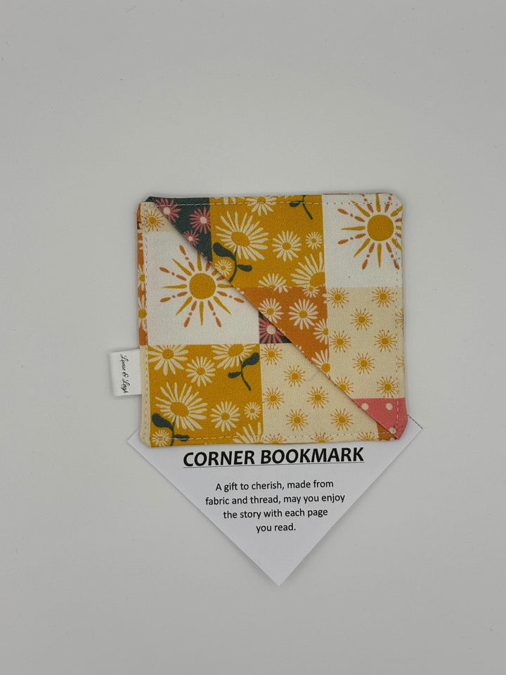 Sun Patch - Corner Fabric Bookmark