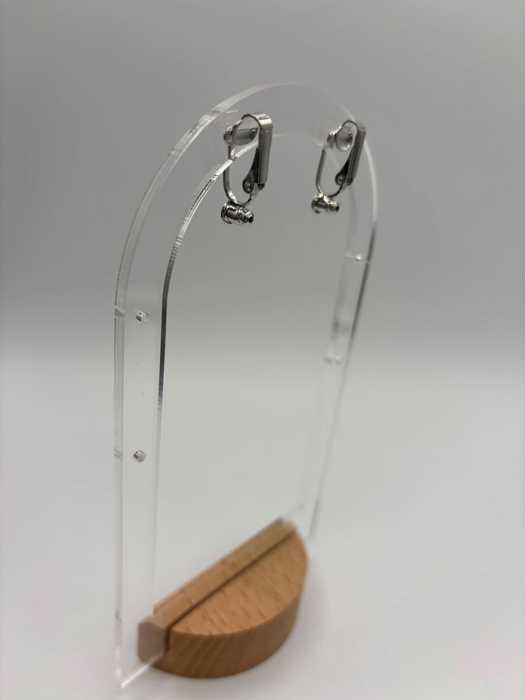 Clip on Earring Attachment - Silver Pair