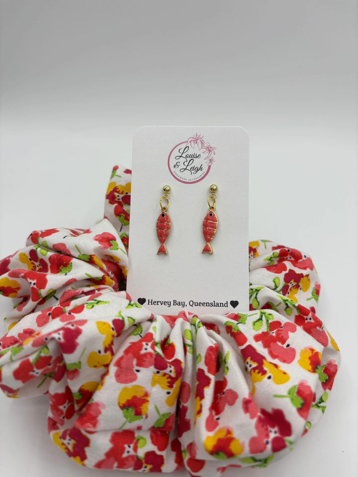 Coral Fish - Charm Earrings