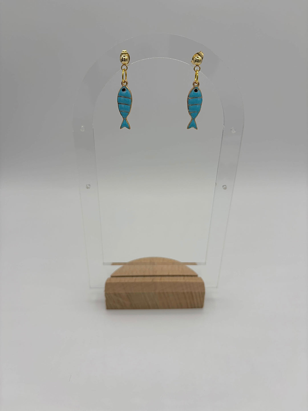 Blue Fish - Charm Earrings