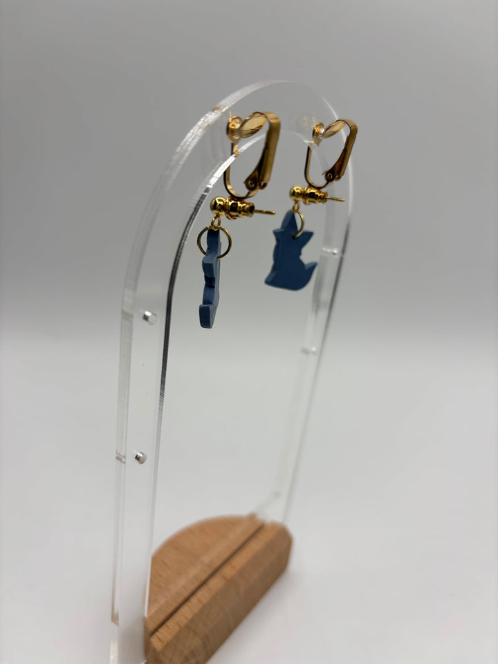 Clip on Earring Attachment - Gold Pair