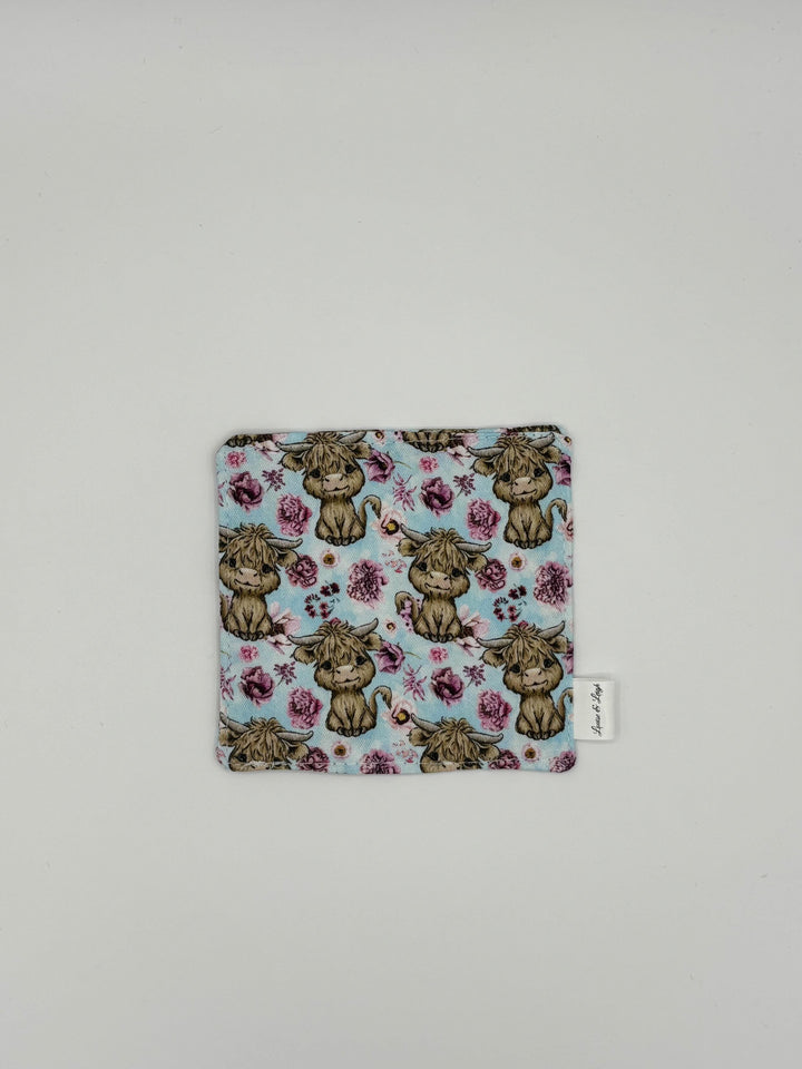 Clover Blue - Corner Fabric Bookmark