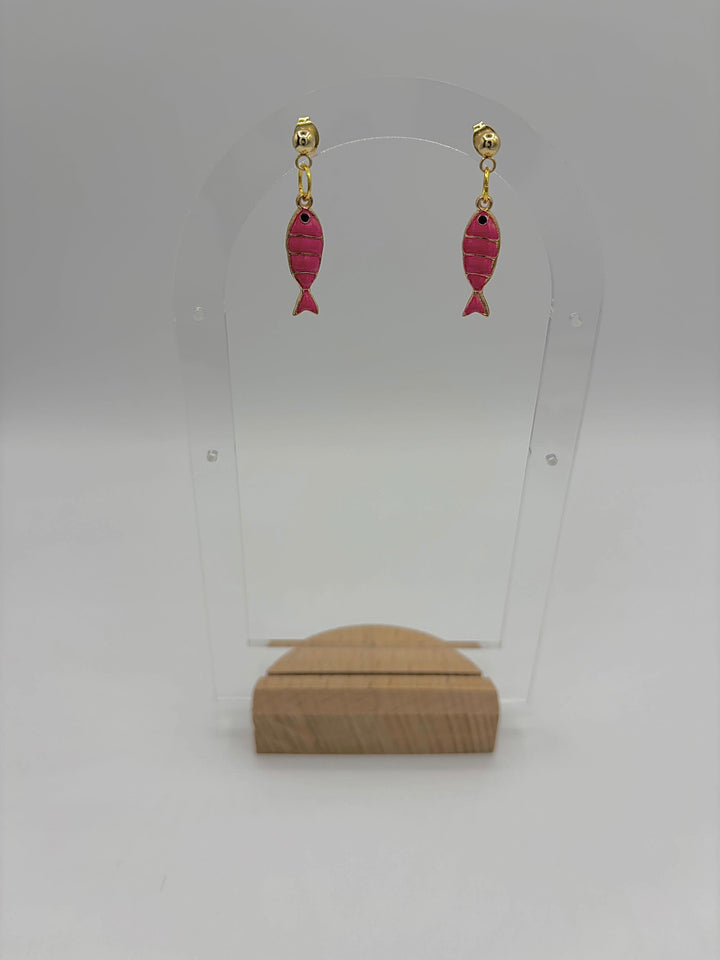 Coral Fish - Charm Earrings