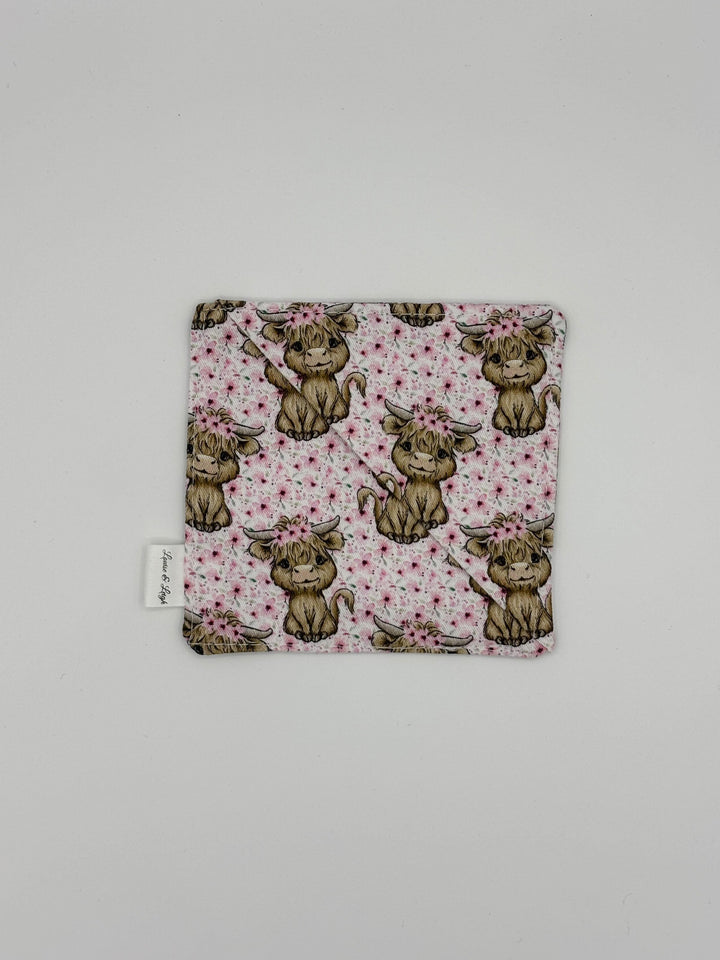 Clover Pink - Corner Fabric Bookmark