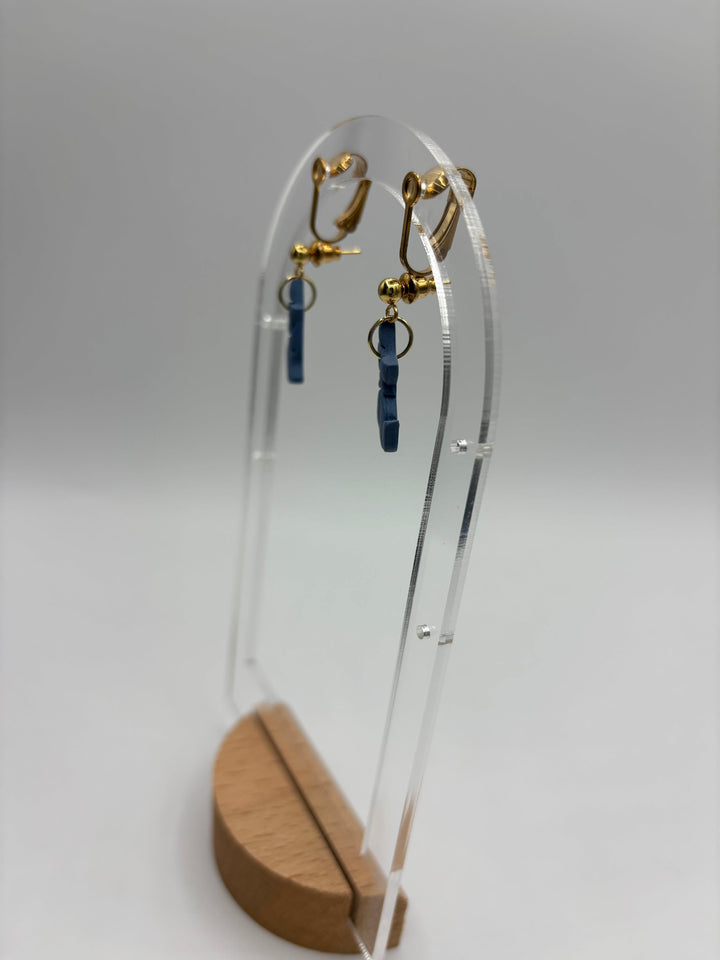 Clip on Earring Attachment - Gold Pair
