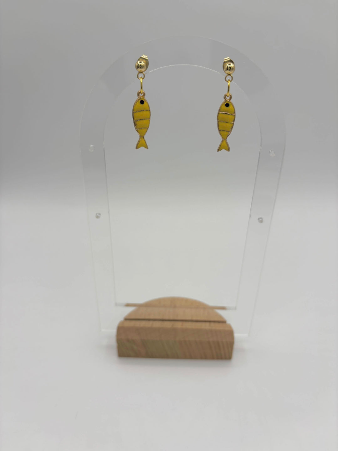 Yellow Fish - Charm Earrings
