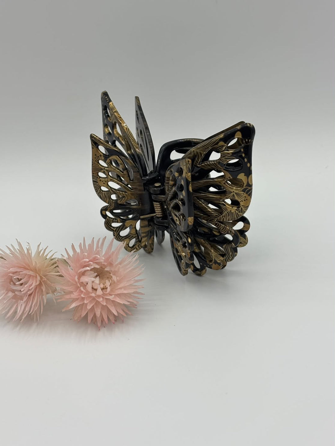 Black and Gold Butterfly - Hair Claw