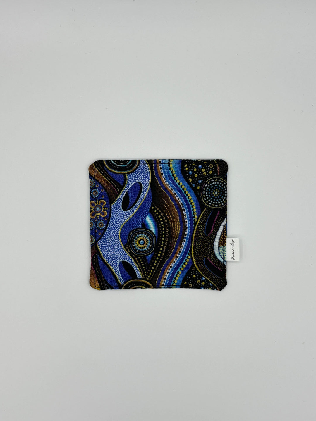 Indigenous Blue Art - Corner Fabric Bookmark