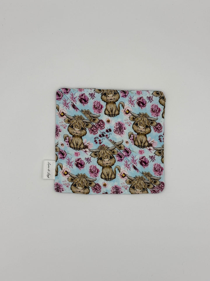 Clover Blue - Corner Fabric Bookmark