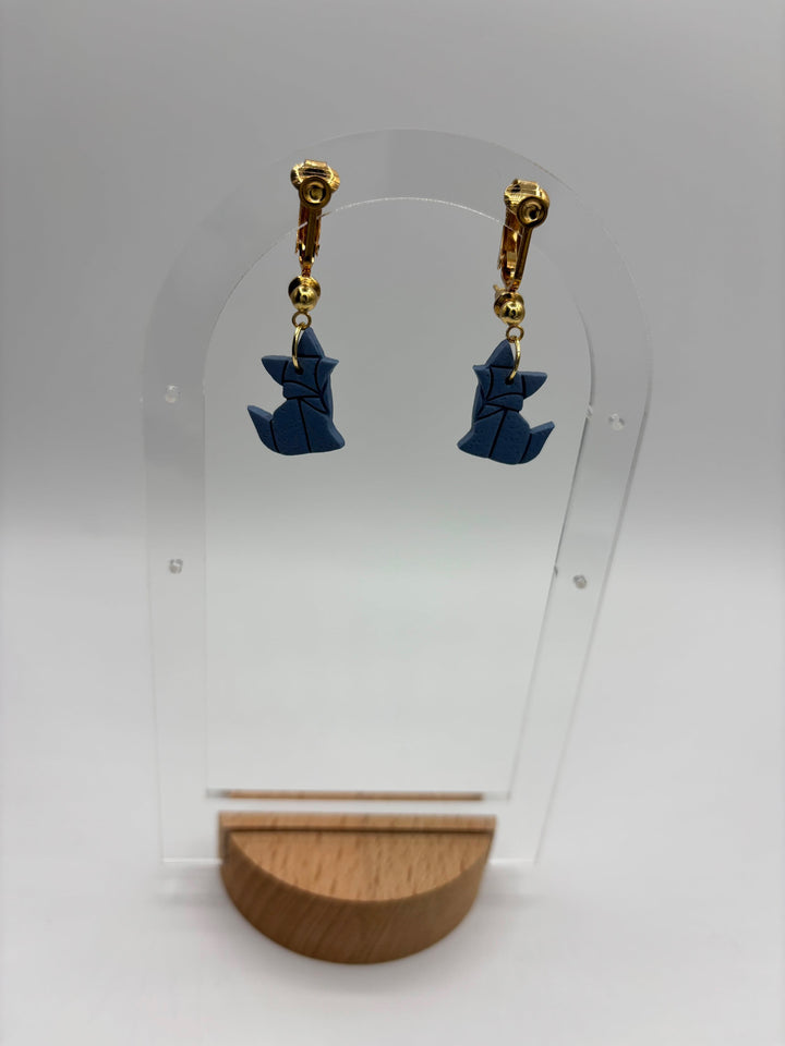 Clip on Earring Attachment - Gold Pair